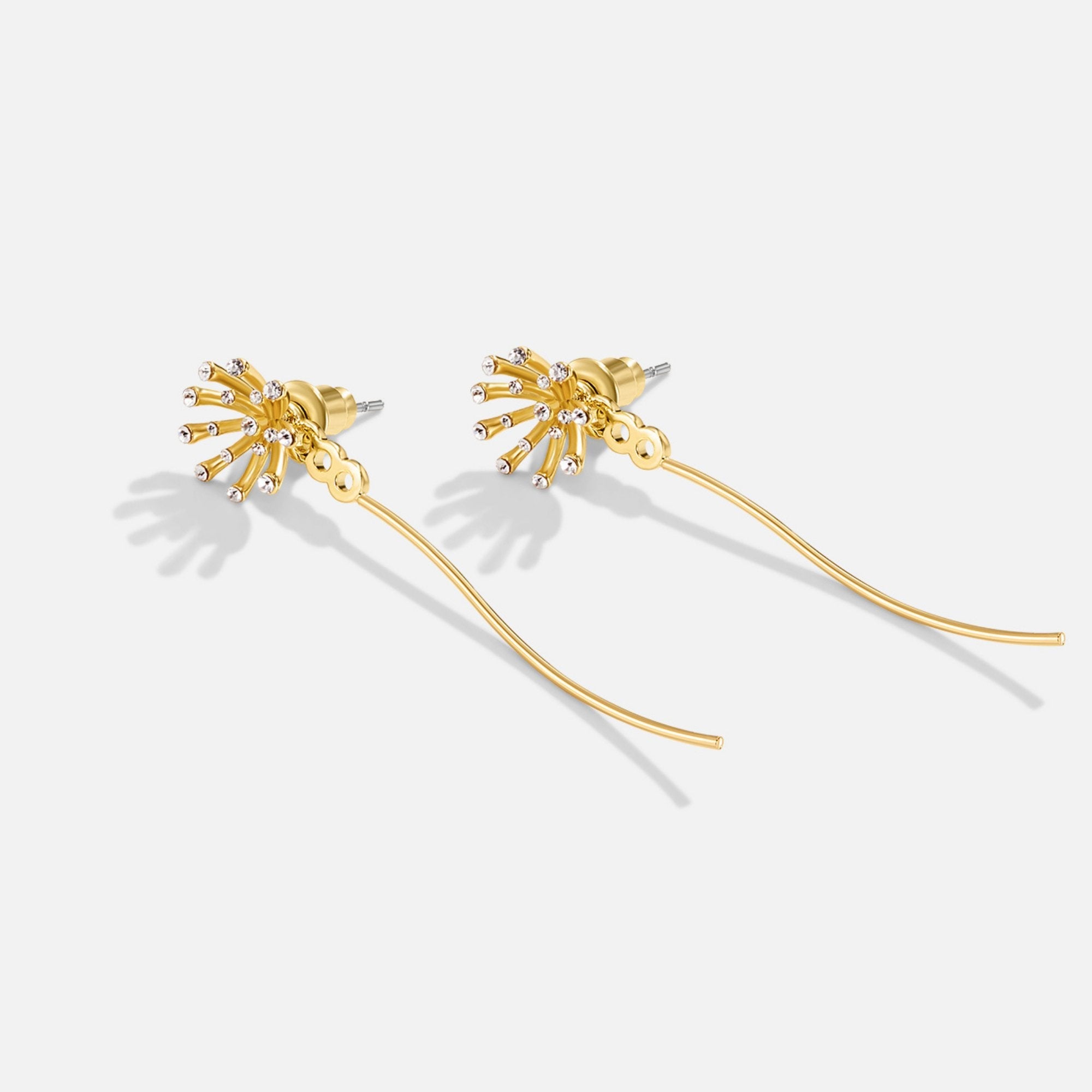 Make A Wish Dandelion 18K Gold Earrings - Beautiful Earth Boutique