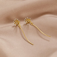 Make A Wish Dandelion 18K Gold Earrings - Beautiful Earth Boutique