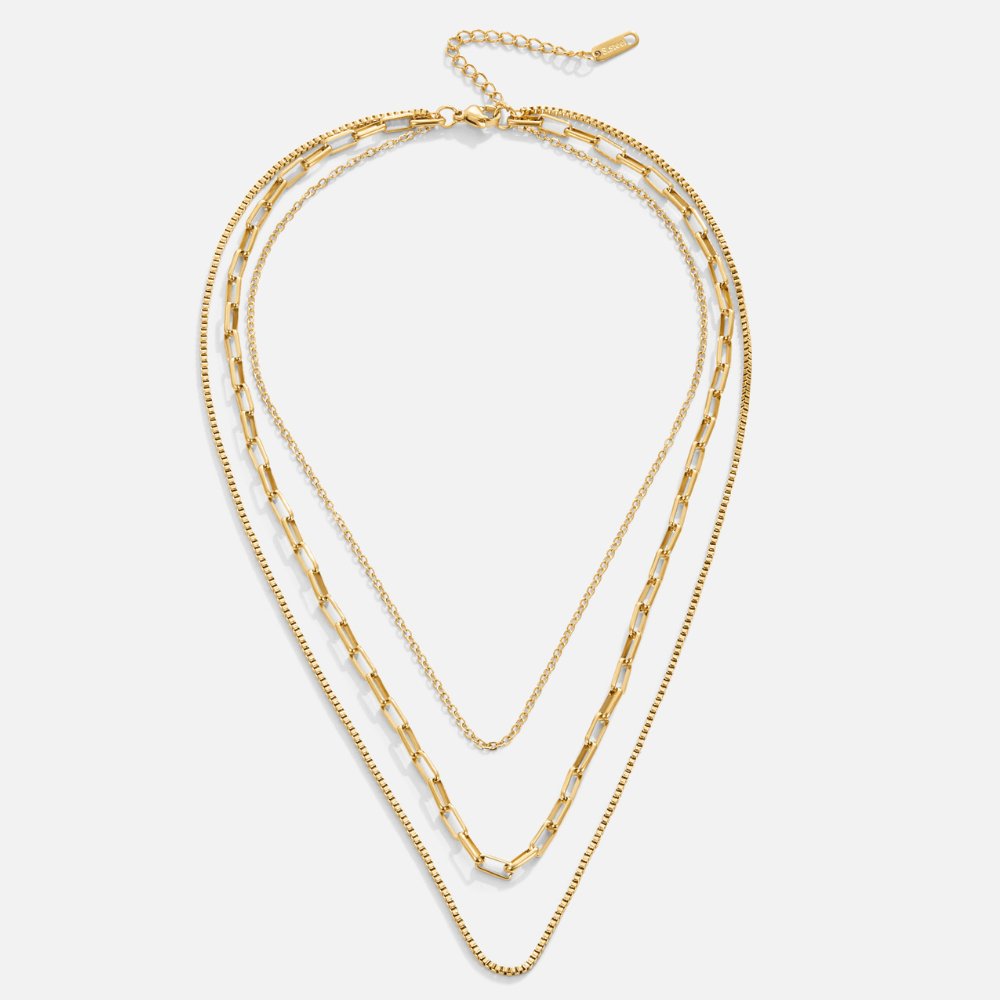 Miela Layered Chain Necklace - Beautiful Earth Boutique