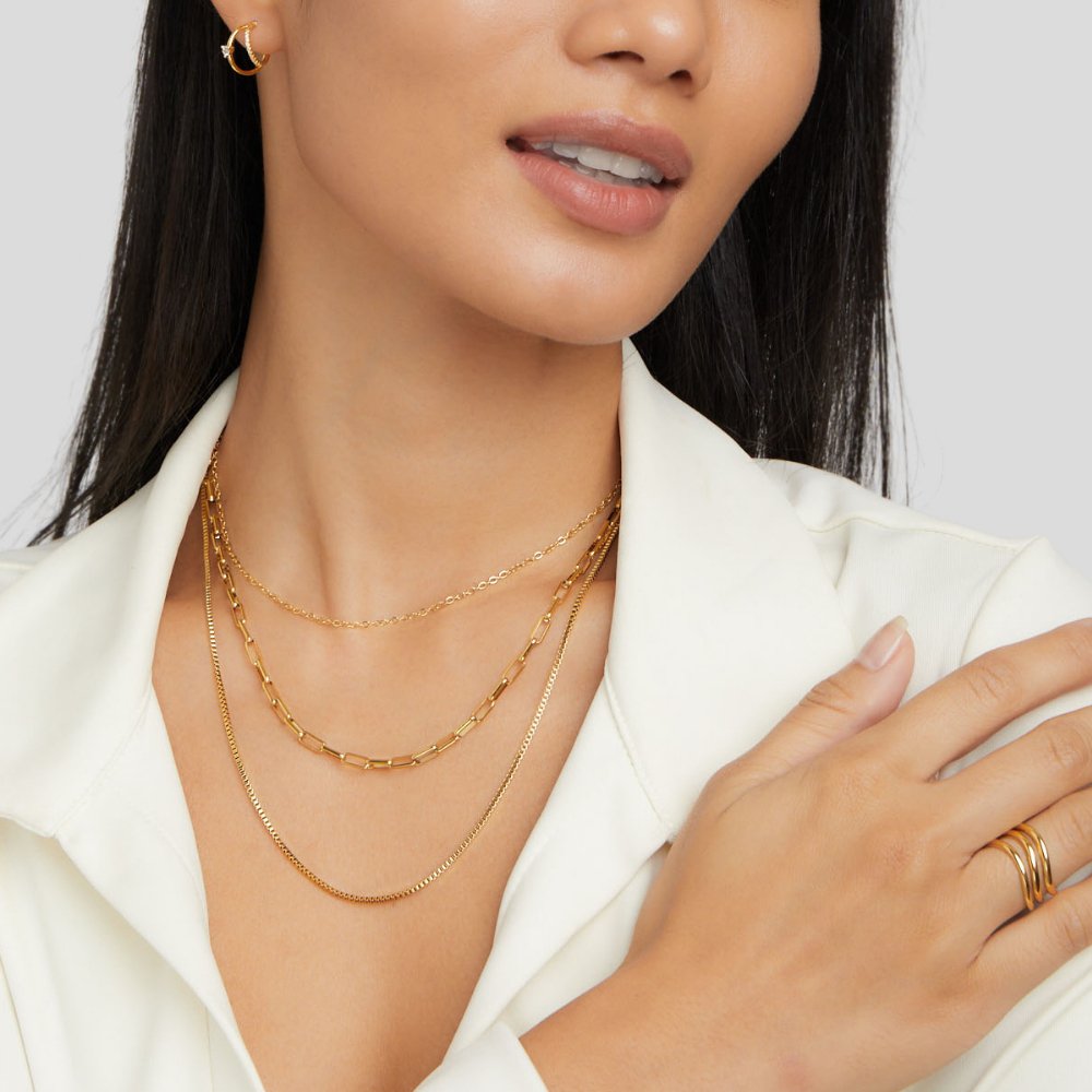 Miela Layered Chain Necklace - Beautiful Earth Boutique