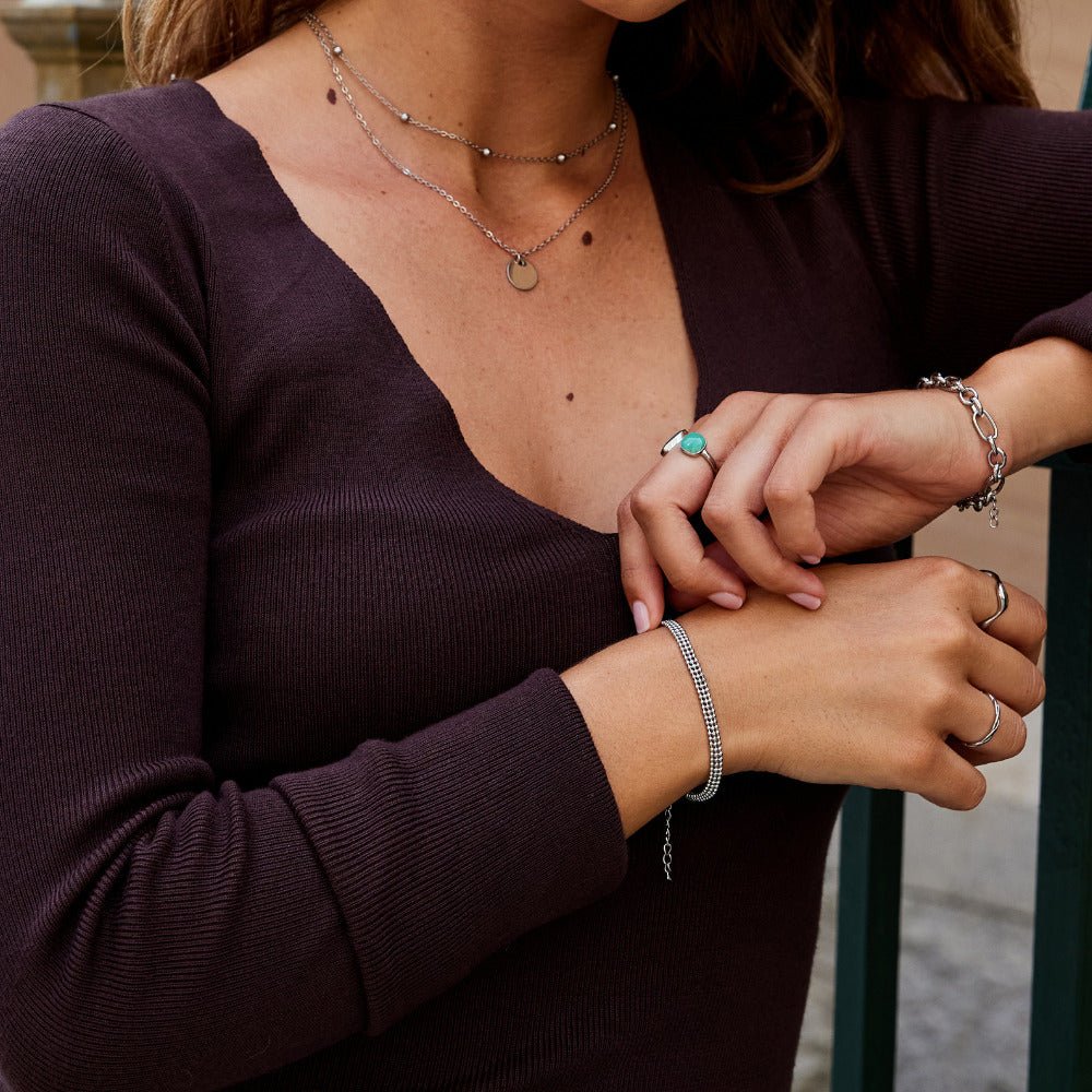 Milan Silver Beaded Chain Bracelet - Beautiful Earth Boutique