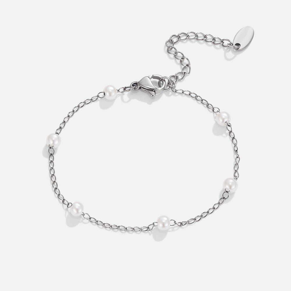 Nura Freshwater Pearl Silver Bracelet - Beautiful Earth Boutique