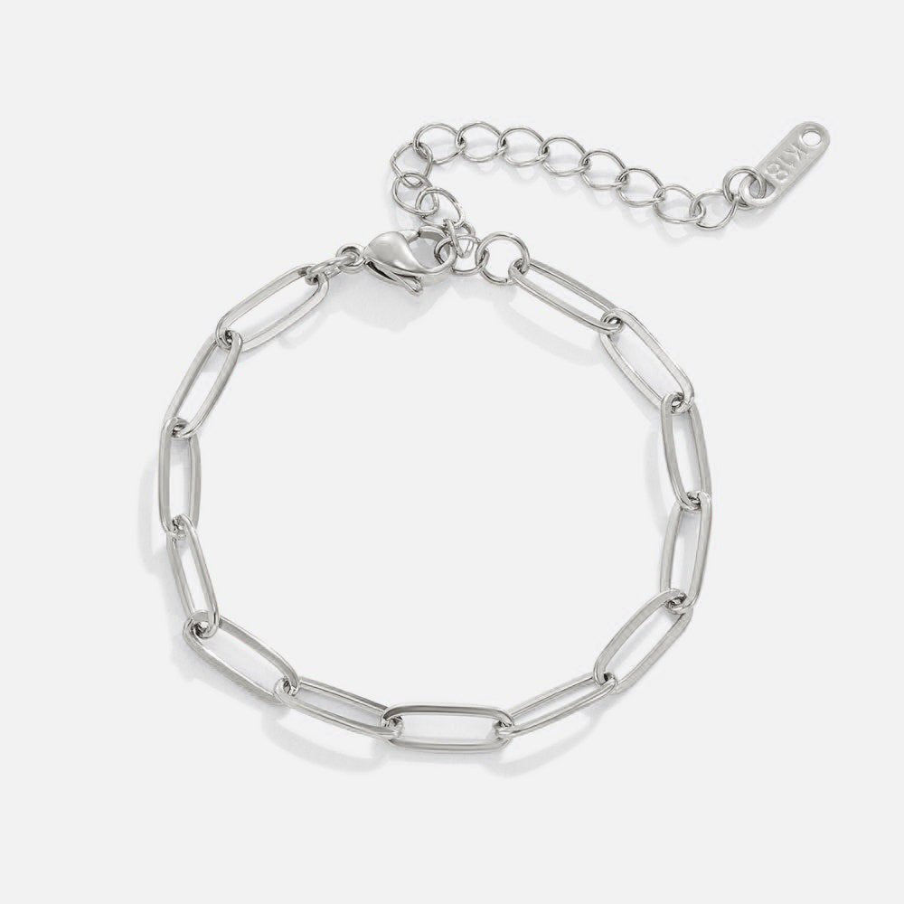 Paperclip Silver Bracelet - Beautiful Earth Boutique