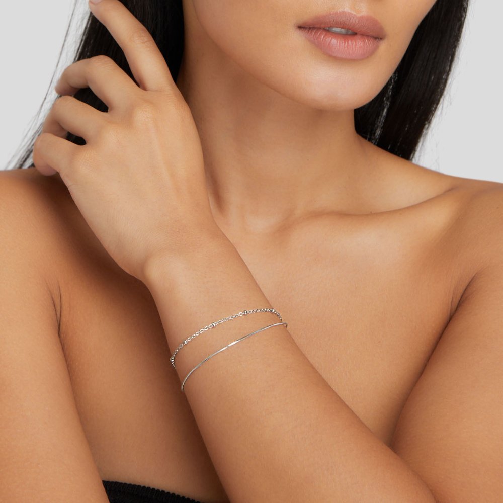 Pia Silver Layered Bracelet - Beautiful Earth Boutique