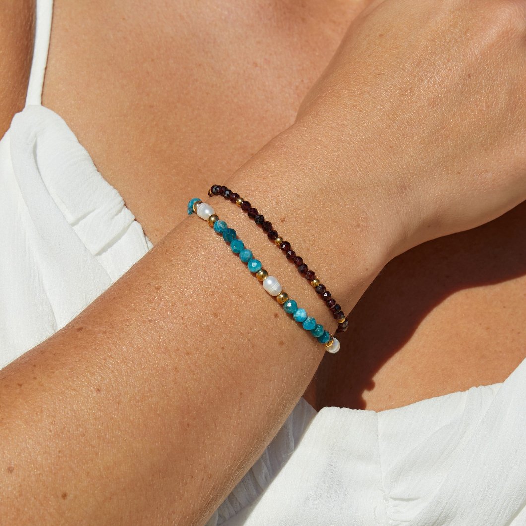 Red Garnet Bead Bracelet - Beautiful Earth Boutique