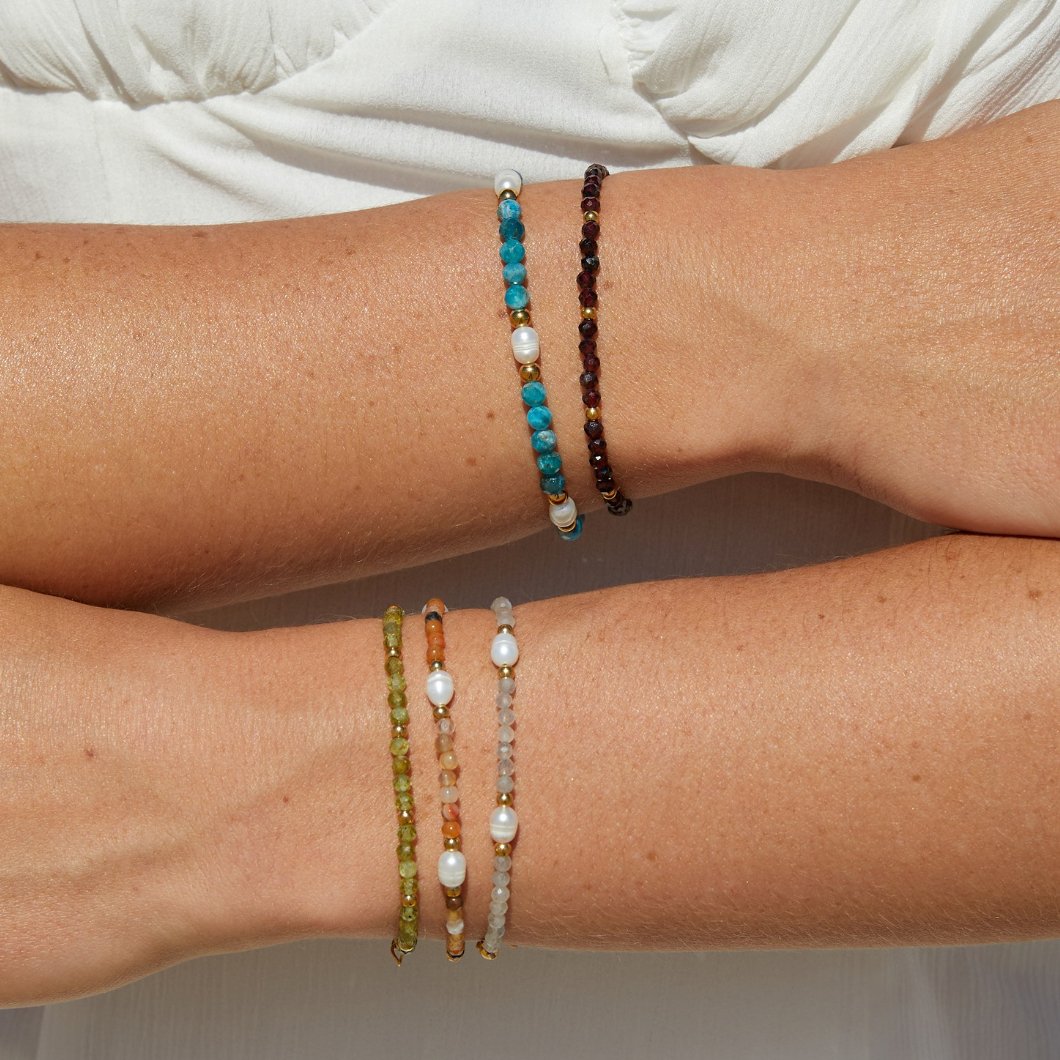 Red Garnet Bead Bracelet - Beautiful Earth Boutique