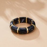 Sabina Black Marbled Bracelet - Beautiful Earth Boutique