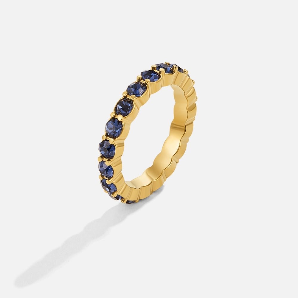 Sapphire Beauty 18k Crystal Ring - Beautiful Earth Boutique