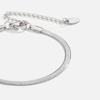 Sarya Snake Chain Silver Bracelet - Beautiful Earth Boutique