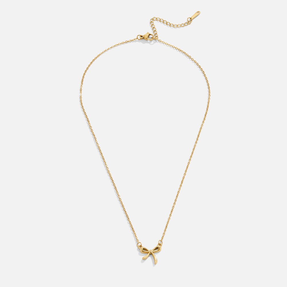 Serenity Bow Pendant Necklace - Beautiful Earth Boutique