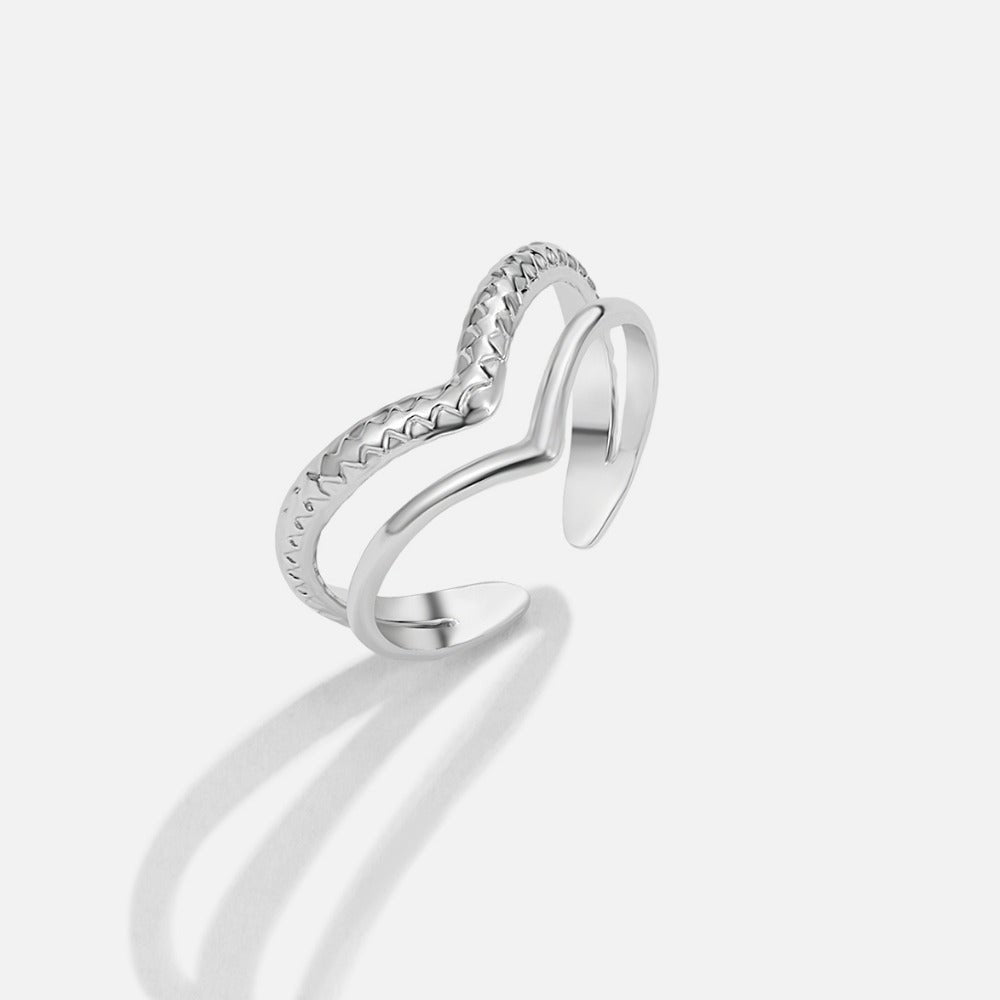 Silver Harper Layered Wrap Ring - Beautiful Earth Boutique