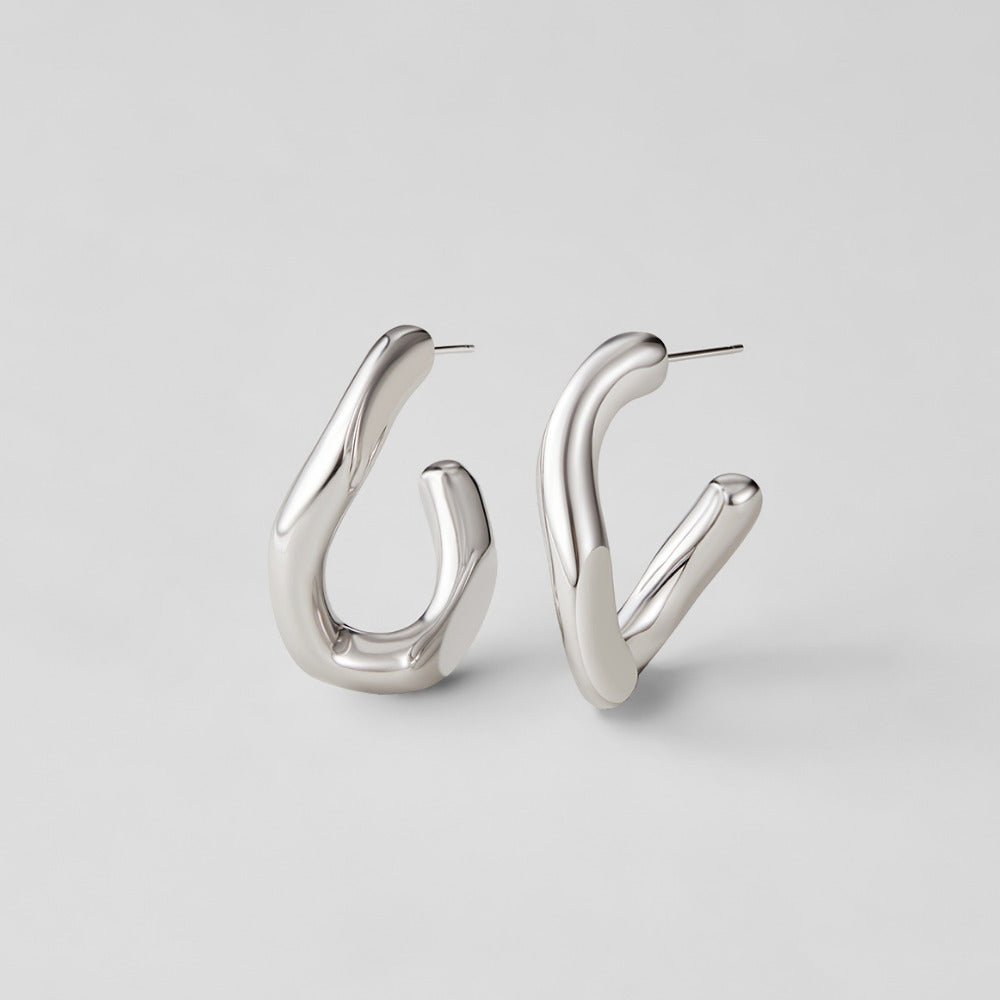 Silver Nevada Hoop Earrings - Beautiful Earth Boutique