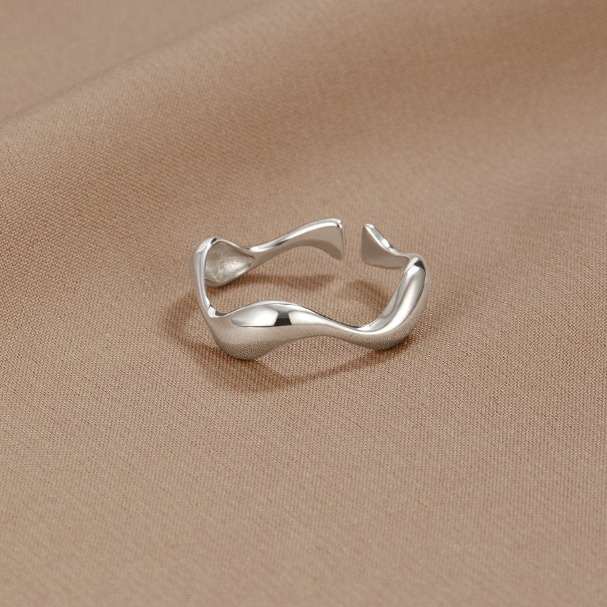 Silver Wave Ring - Beautiful Earth Boutique