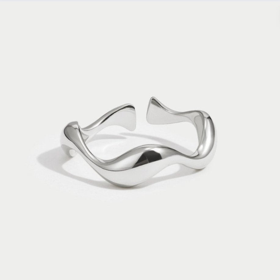 Silver Wave Ring - Beautiful Earth Boutique