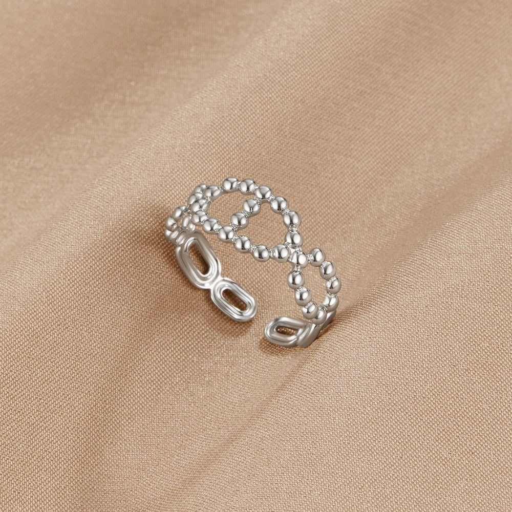 Silver Yulah Chain Ring - Beautiful Earth Boutique