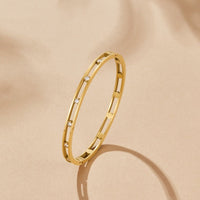 Sofia Crystal & Gold Bangle - Beautiful Earth Boutique
