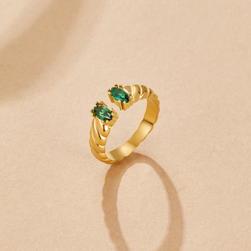 Tara Vintage Emerald Ring - Beautiful Earth Boutique