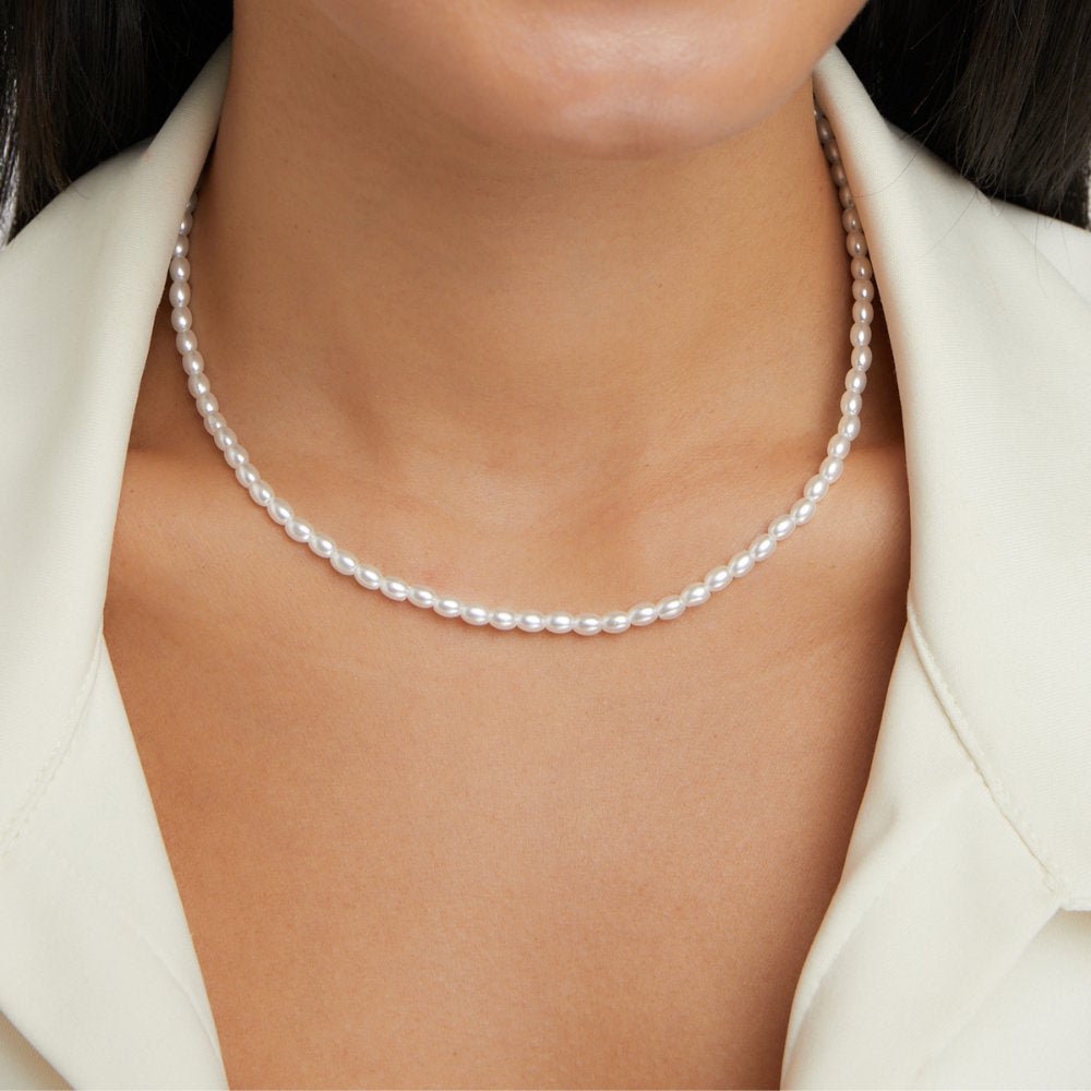 Temi Pearl Silver Necklace - Beautiful Earth Boutique