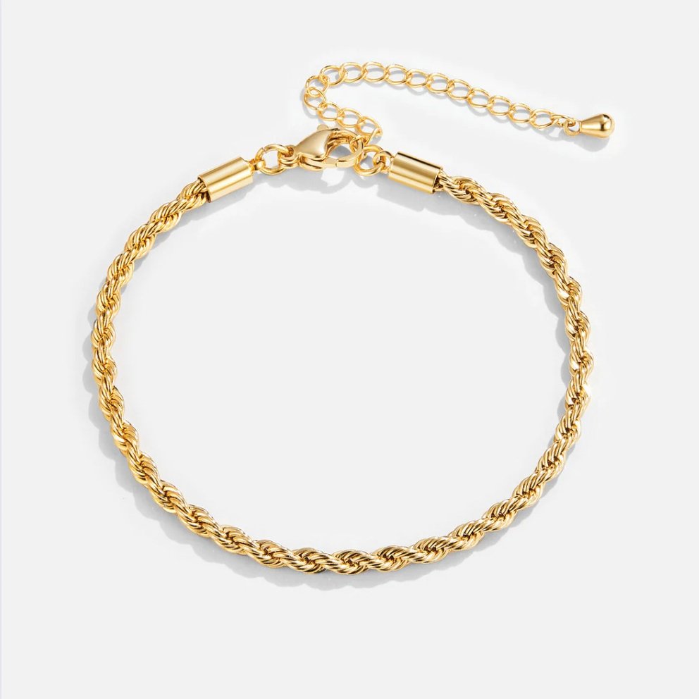 Twisted 18K Gold Bracelet - Beautiful Earth Boutique