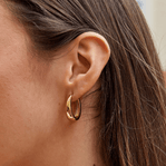 Valentina Gold Hoop Earrings - Beautiful Earth Boutique