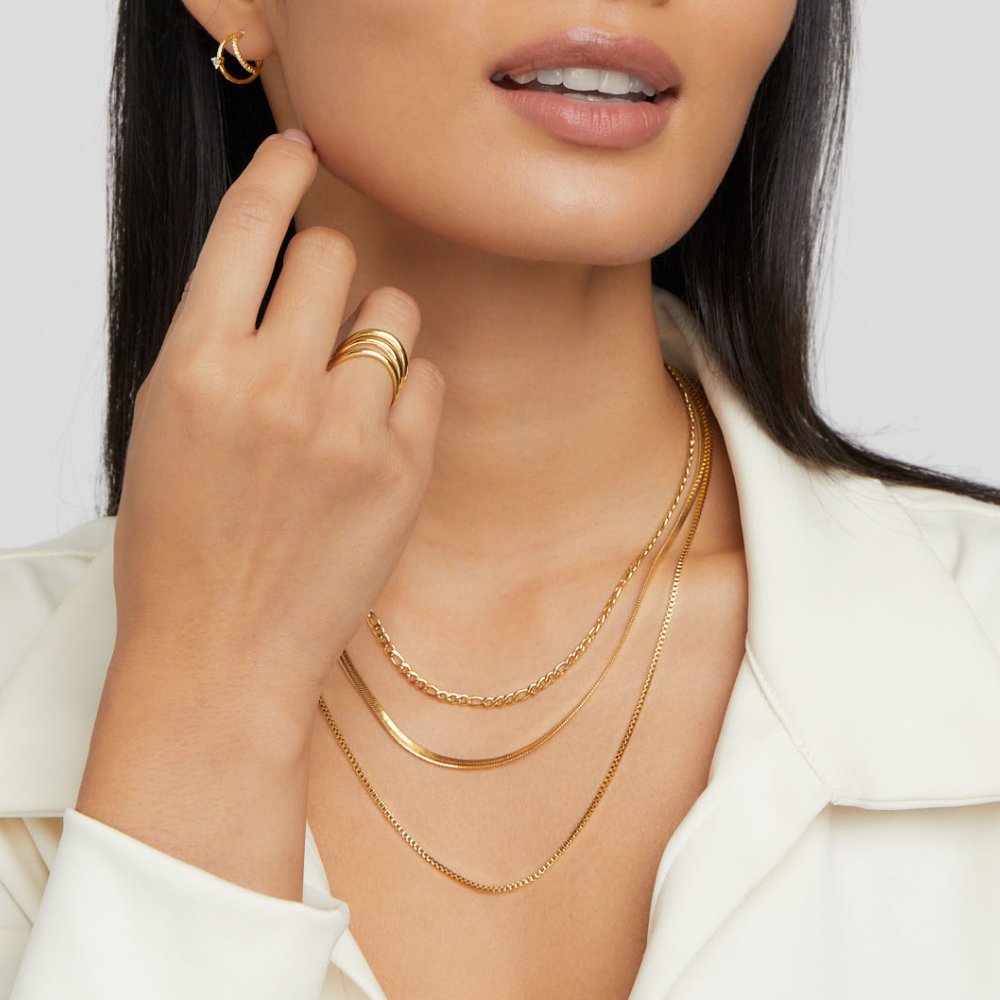 Vienna Layered Chain Necklace - Beautiful Earth Boutique