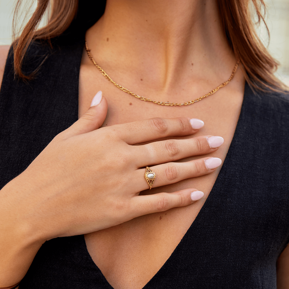 Vintage Royal Pearl Ring - Beautiful Earth Boutique