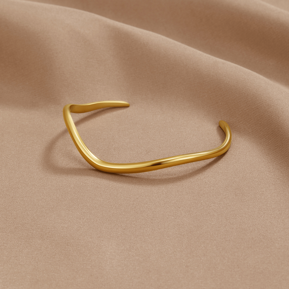 Wave Gold Bracelet - Beautiful Earth Boutique